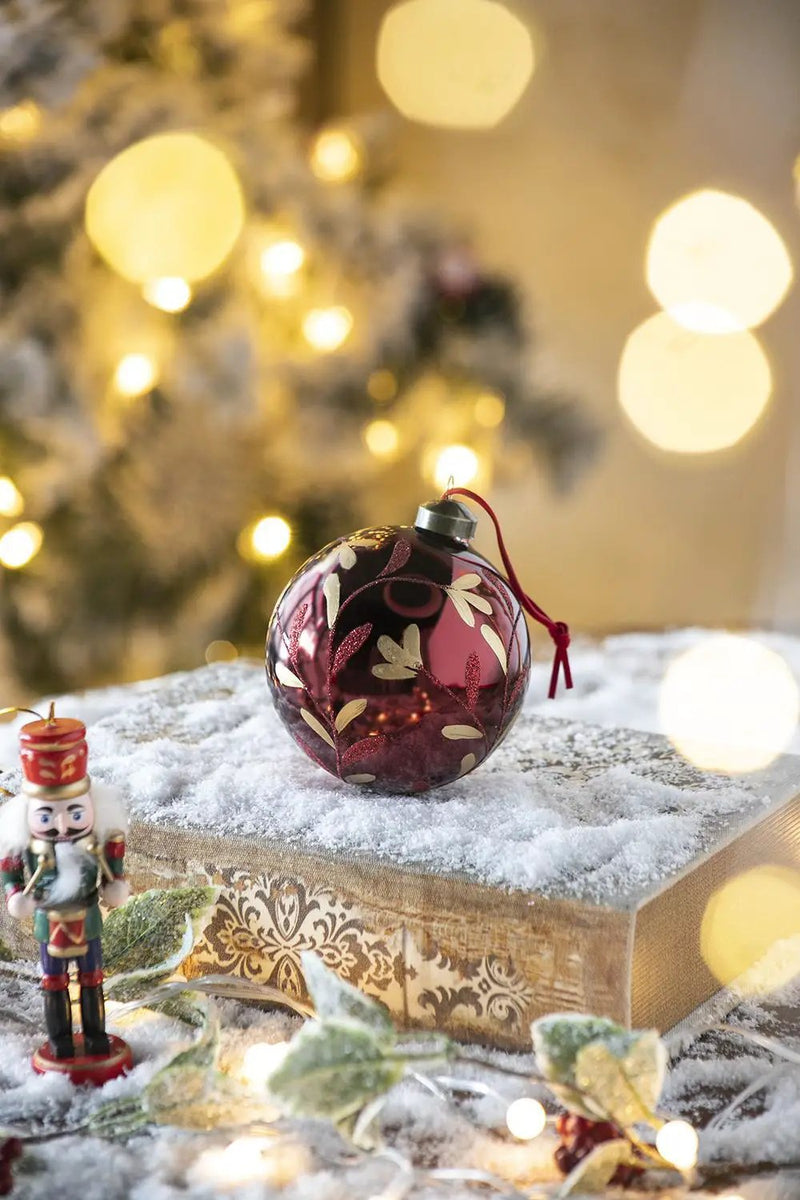 Christmas Ball Glass Decorative Hanging Ball Christmas Tree Ornaments, For Holiday Party Decorations by Unique Piece Furniture