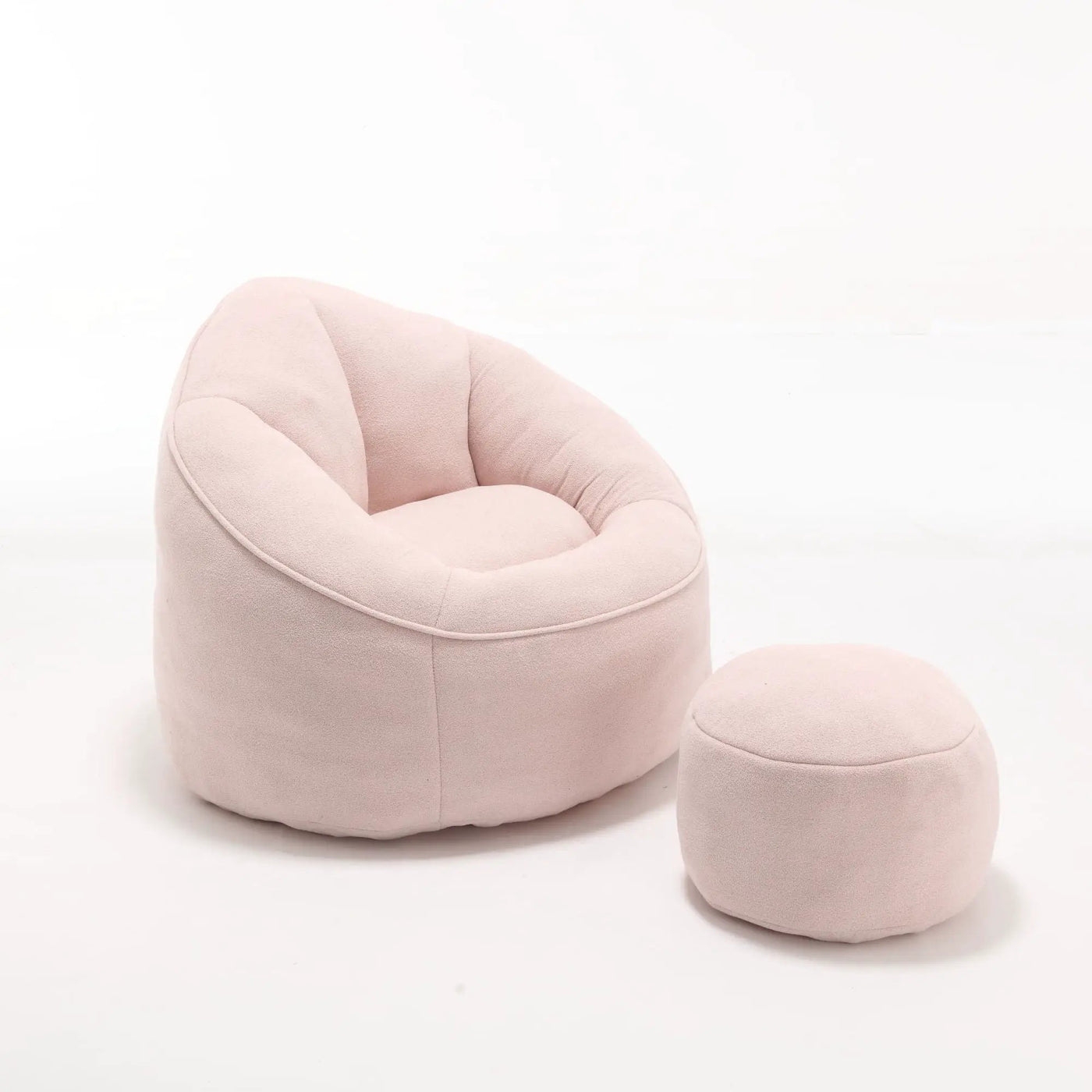 Bedding Bean Bag Sofa Chair High Pressure Foam With Footrest by HouseOfZazla