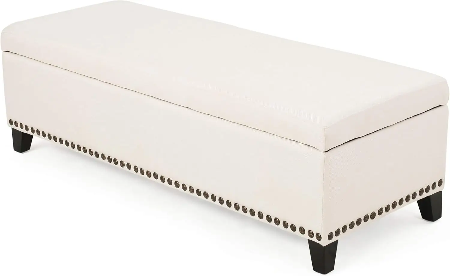 Storage Ottoman, Storage Bench with Safety Close Hinge by HouseOfZazla