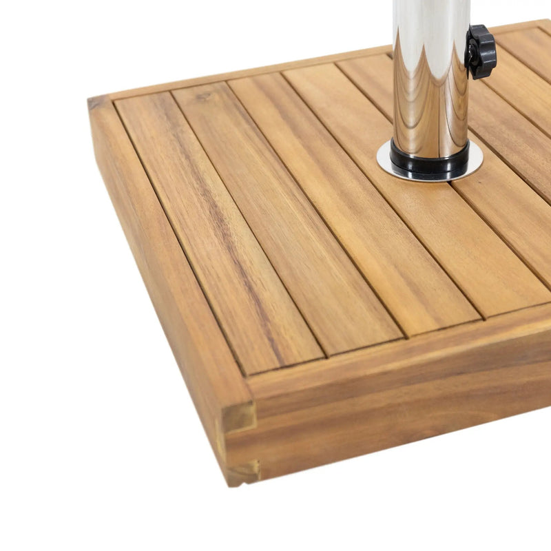 Ralph Square Umbrella Base - Teak by HouseOfZazla