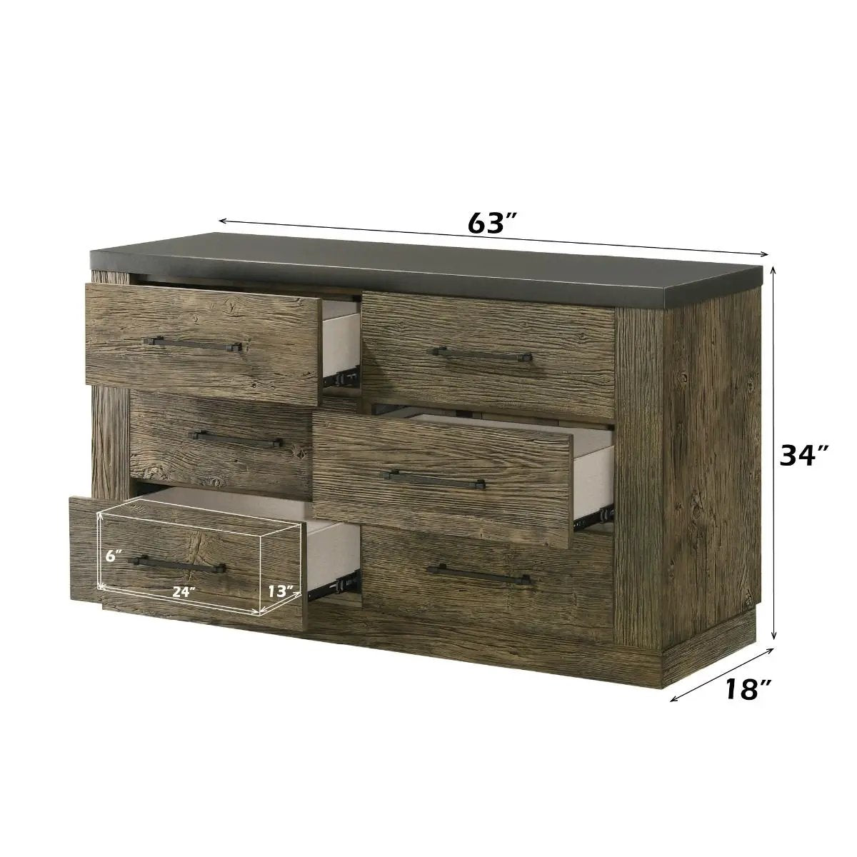 Lance - Dresser - Tree Bark by Unique Piece Furniture