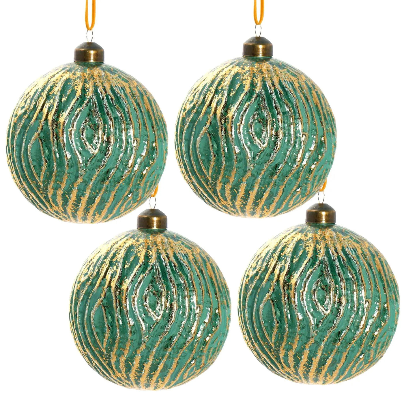 Christmas Ball Glass Decorative Hanging Ball Christmas Tree Ornaments For Holiday Party Decorations by HouseOfZazla