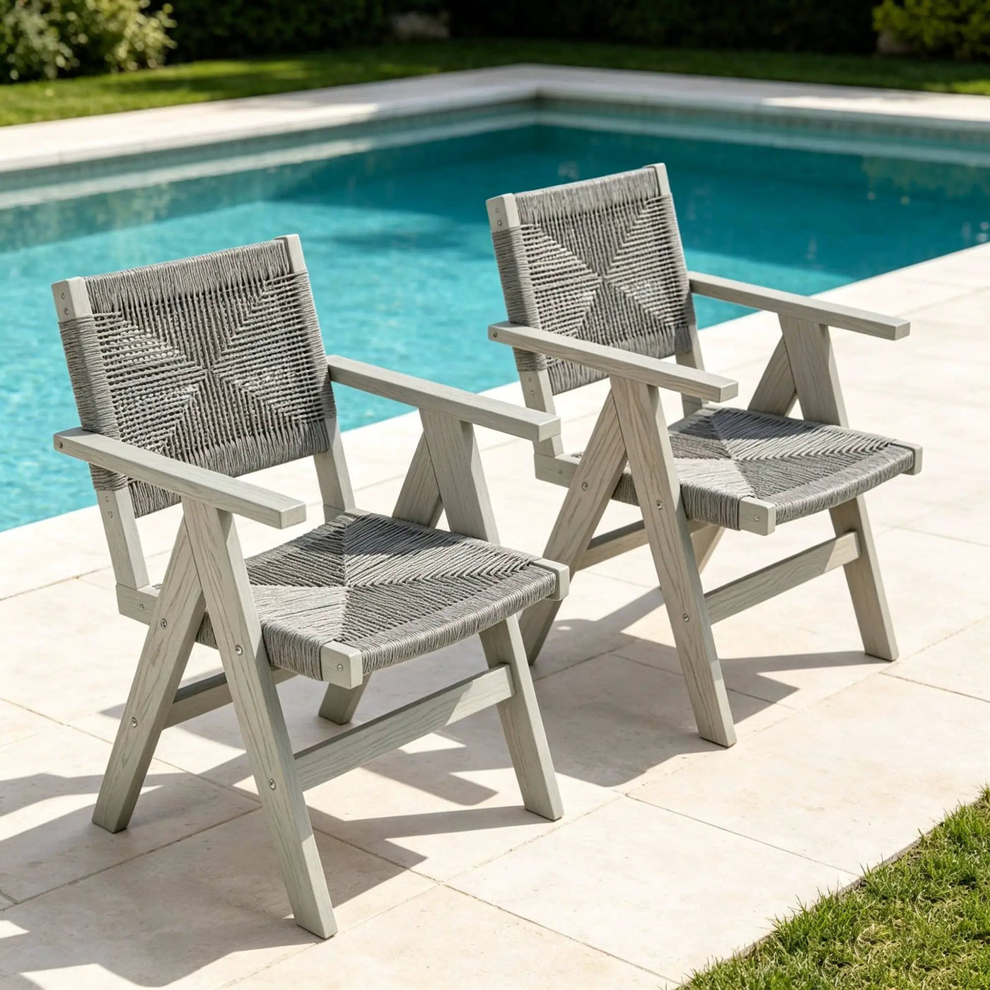 2 Piece HIPS All-Season Dining Chair Suitable For Garden Dinners & Versatile Outdoor Eating Spaces by HouseOfZazla
