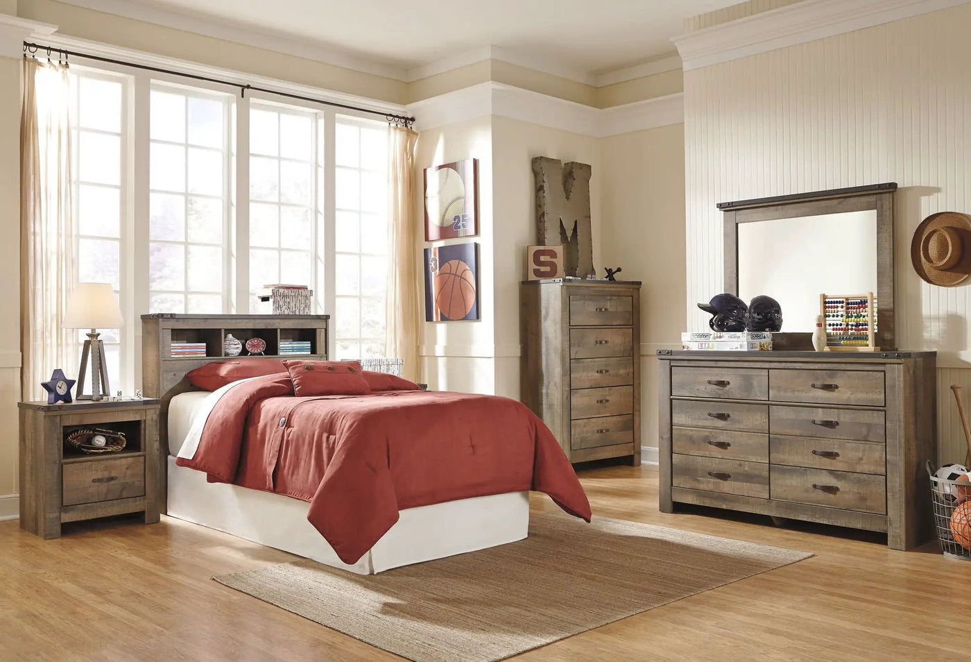 Trinell - Youth Bookcase Headboard by Unique Piece Furniture
