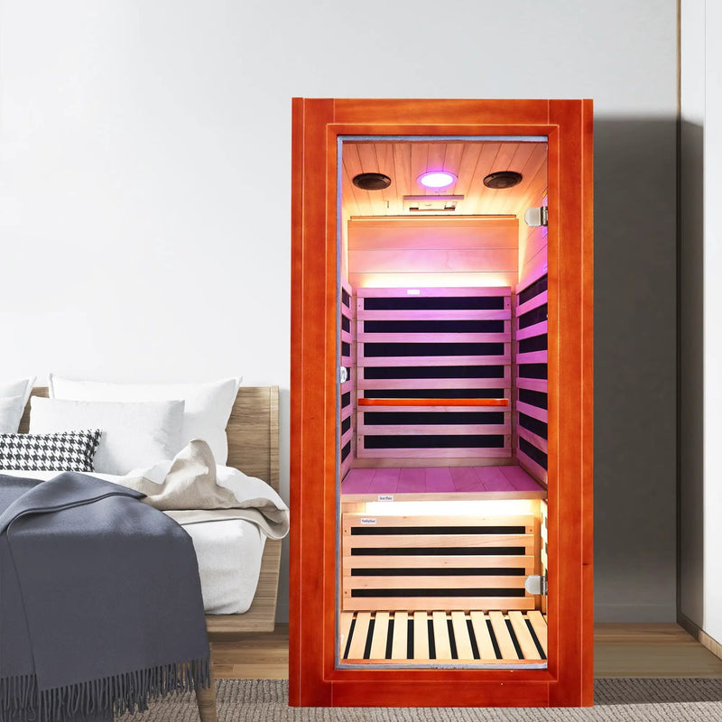 Oguman - Infrared Sauna Room Single With Whole Body Heating - Natural by HouseOfZazla