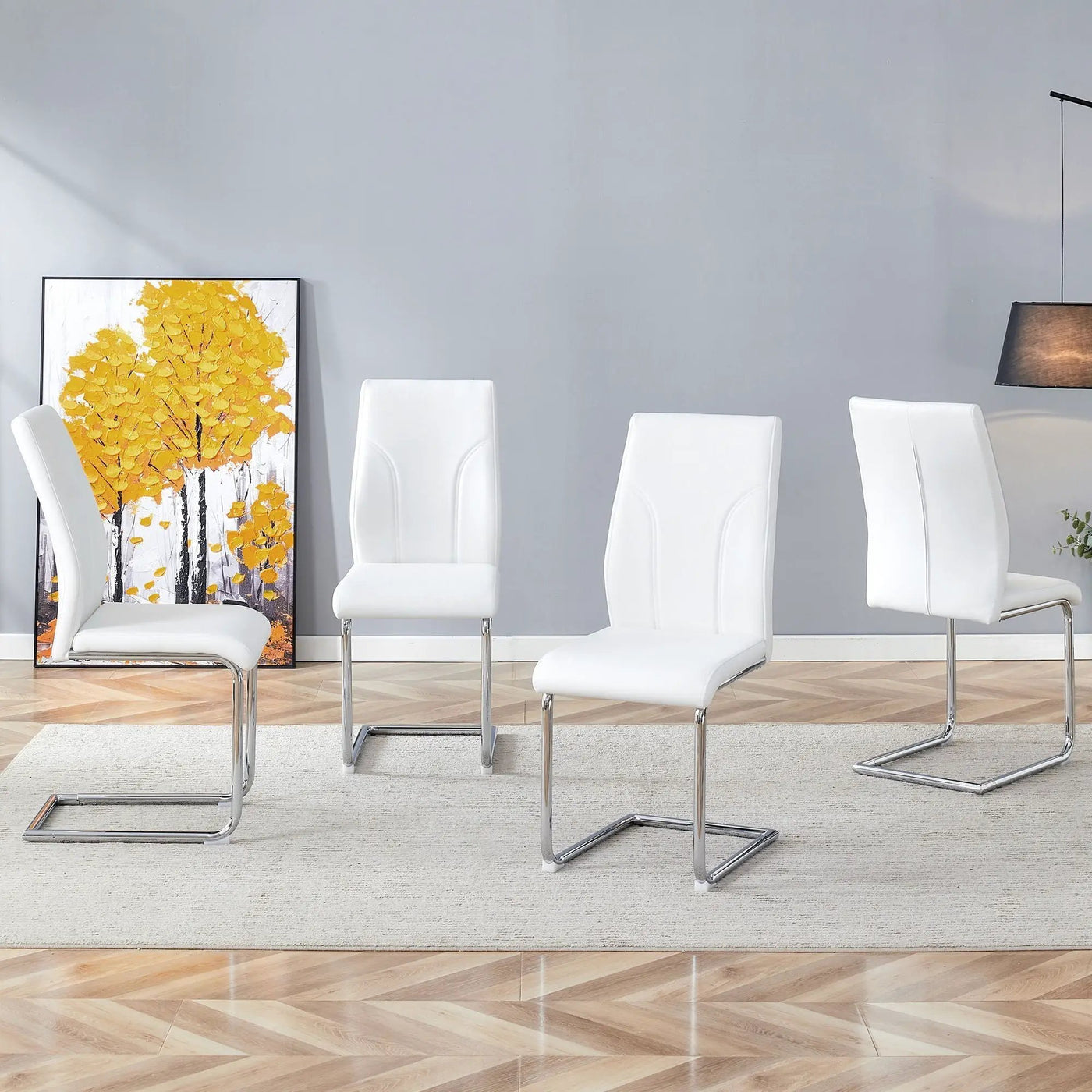 Modern Dining Chairs with High Backrest and Sturdy Legs by HouseOfZazla