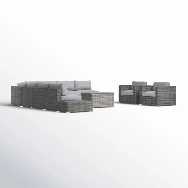 Wicker Sectional Seating Group With Cushions by HouseOfZazla