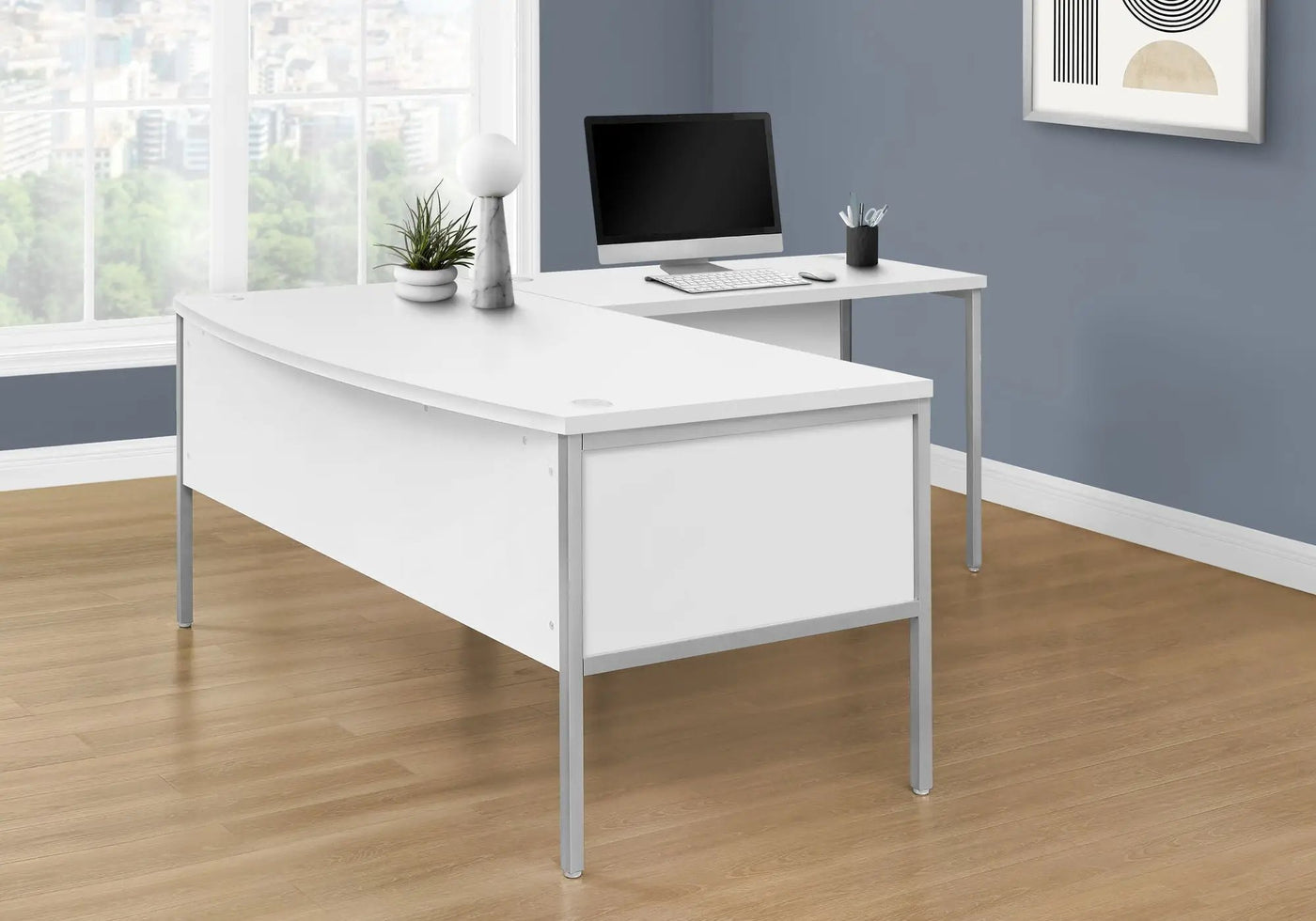 Computer Desk, Home Office, Commercial Grade, Contemporary & Modern by HouseOfZazla