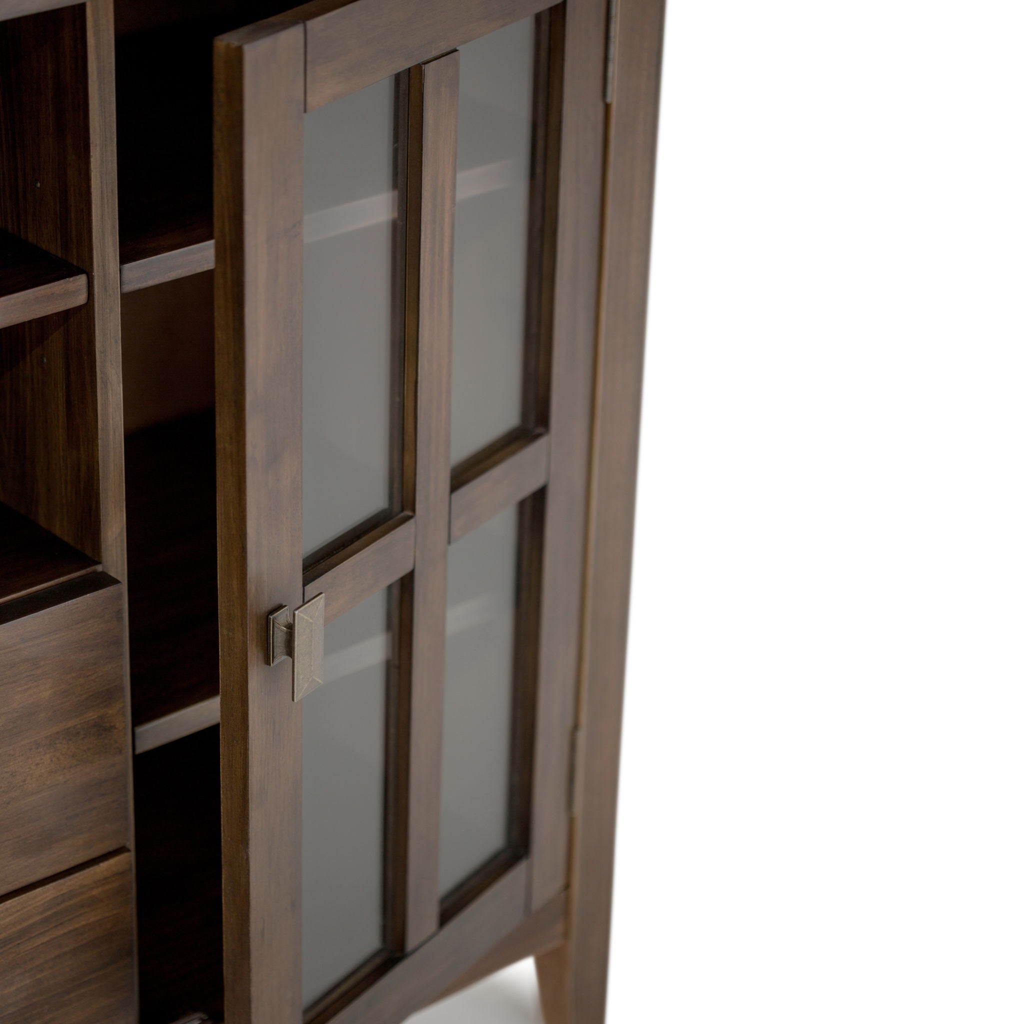 Artisan - Tall TV Media Stand - Natural Aged Brown by HouseOfZazla