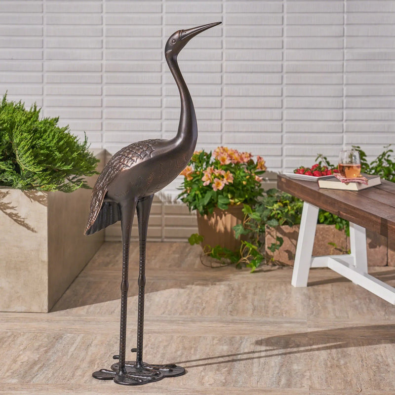 Sunny Outdoor 43 Inch Aluminum Crane in Shiny Copper Finish by HouseOfZazla