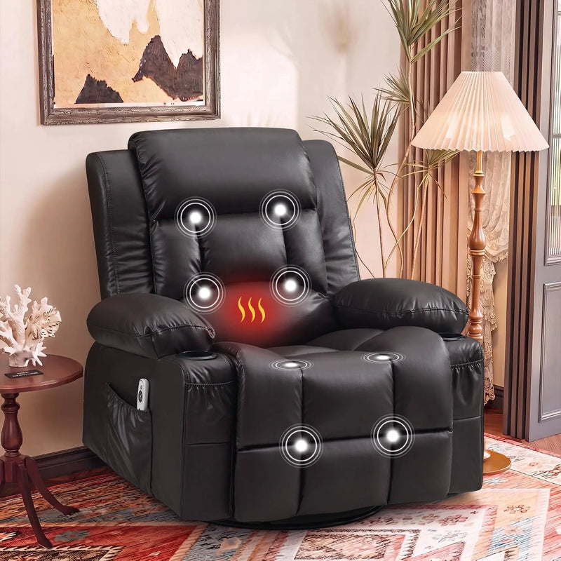 360° Swivel Rocker Recliner for Adults by HouseOfZazla