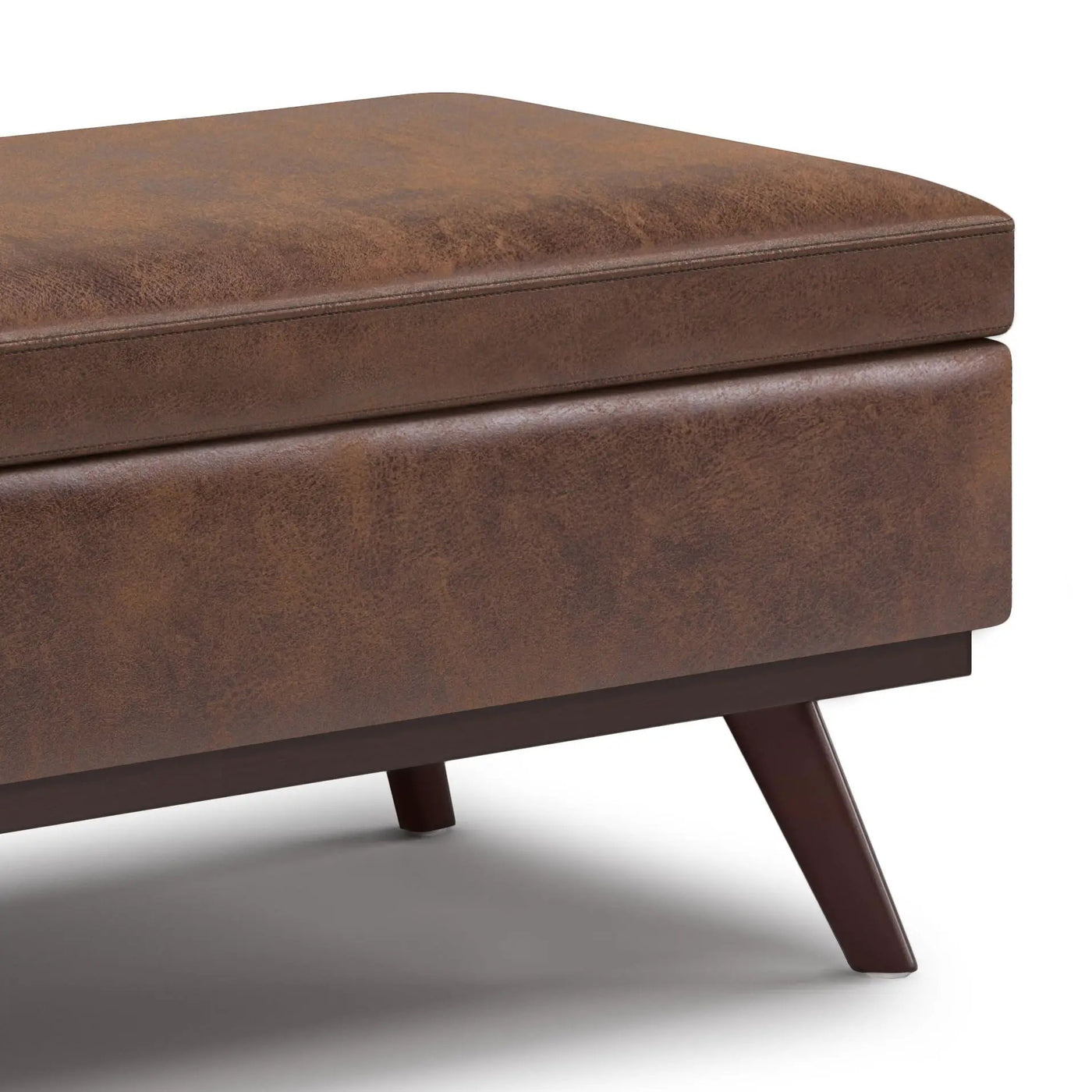 Owen - Lift Top Large Coffee Table Storage Ottoman, Mid Century Style by HouseOfZazla