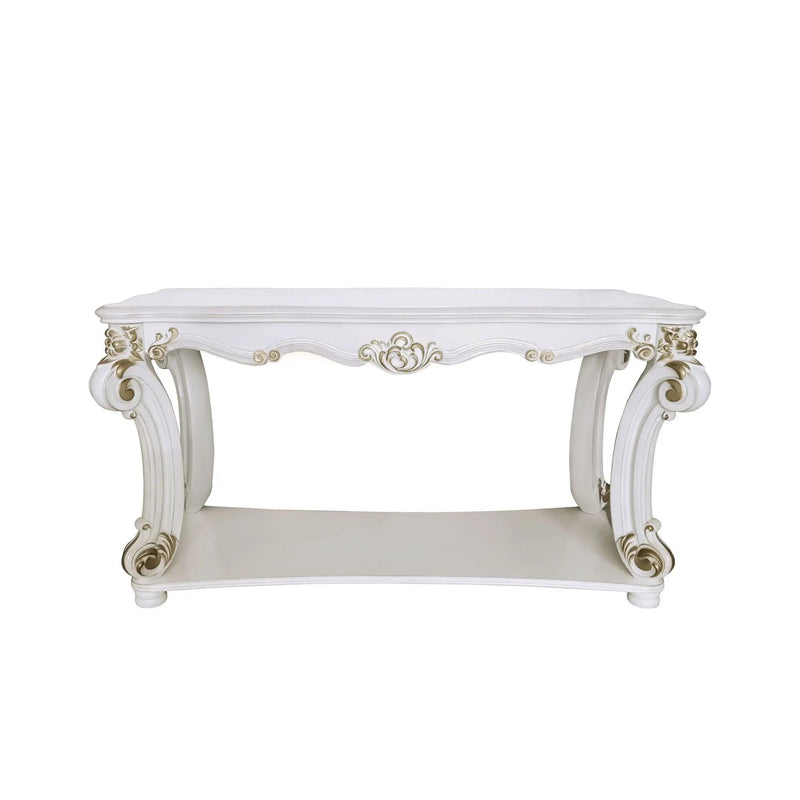Vendome - Antique Sofa Table - White by HouseOfZazla