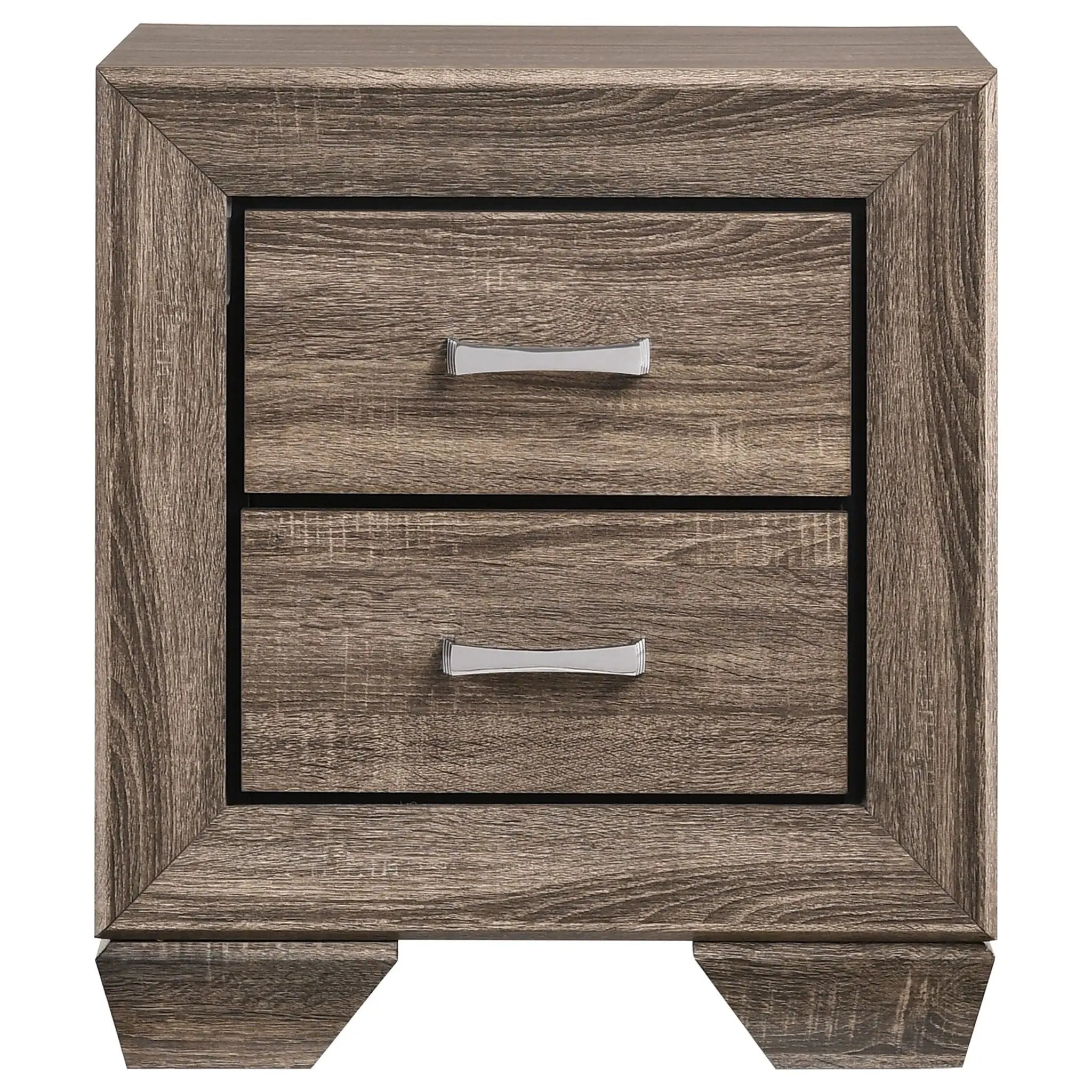 Kauffman 4-piece Queen Bedroom Set Washed Taupe by Unique Piece Furniture