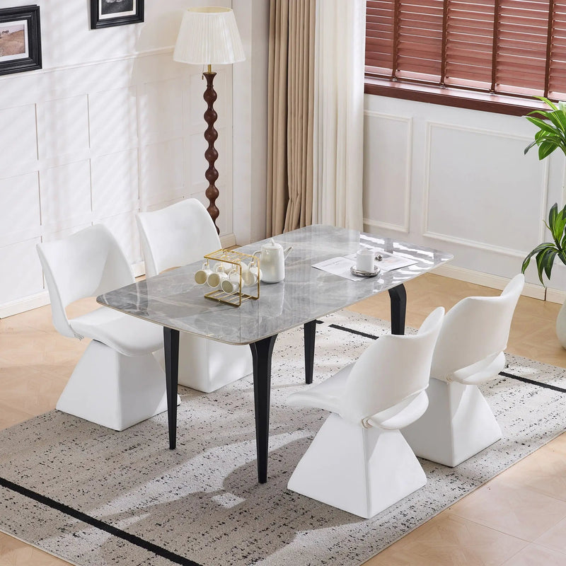 Modern Swivel Dining Chair With High Back by Unique Piece Furniture