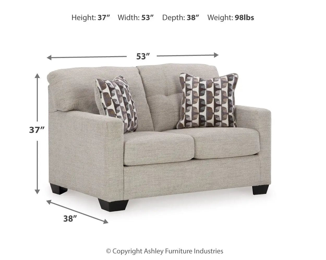 Mahoney - Loveseat by Unique Piece Furniture