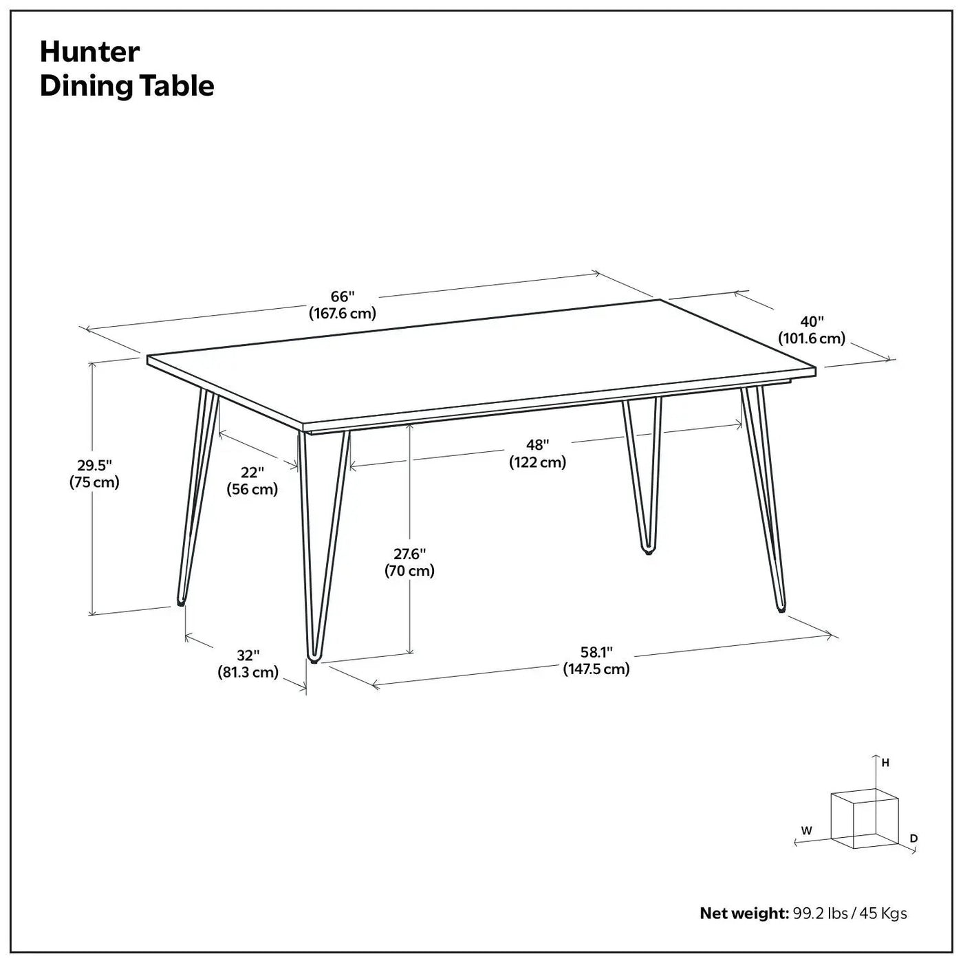Hunter - Square Tabletop Dining Table by HouseOfZazla
