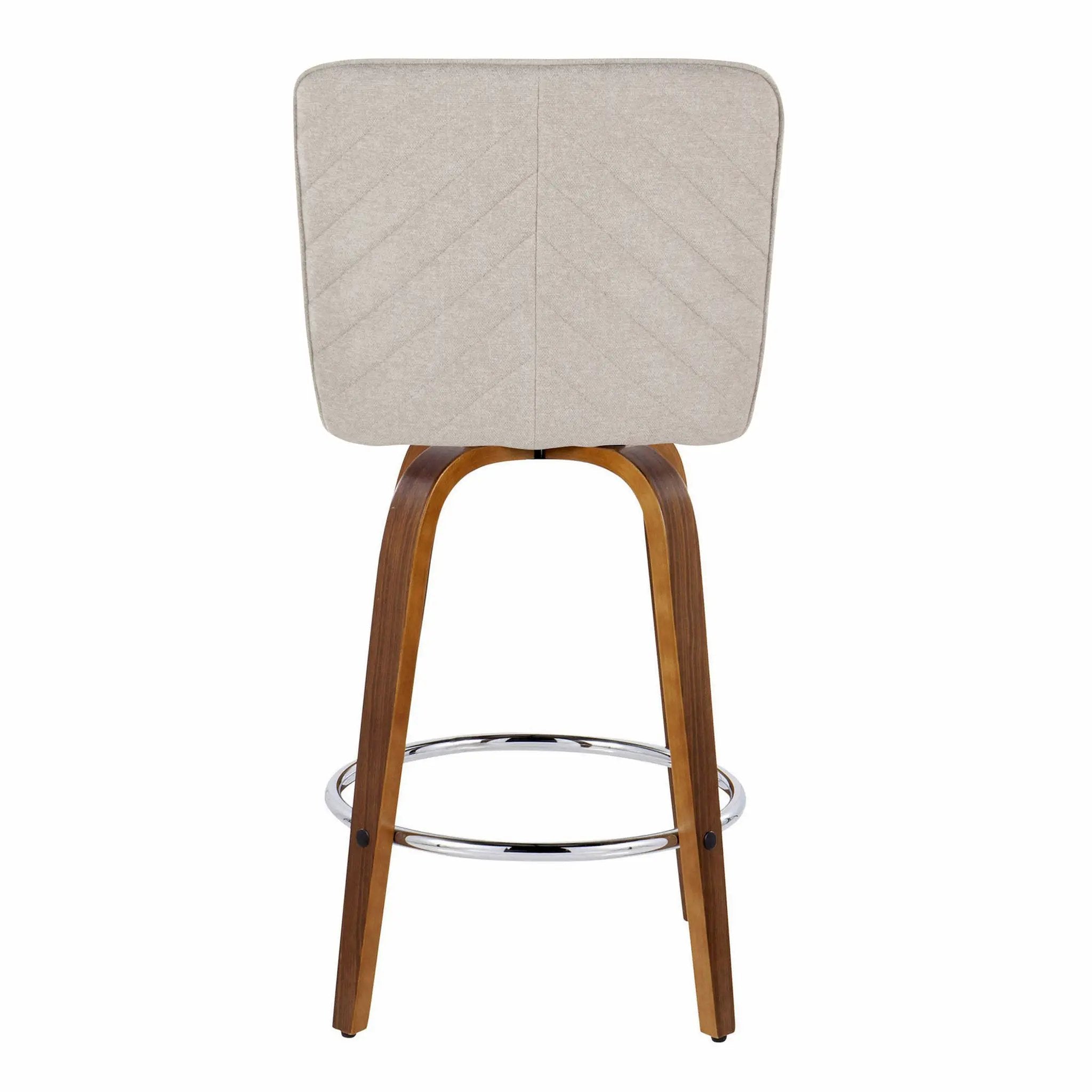 26" Contemporary Fixed-Height Counter Stool with Swivel by HouseOfZazla
