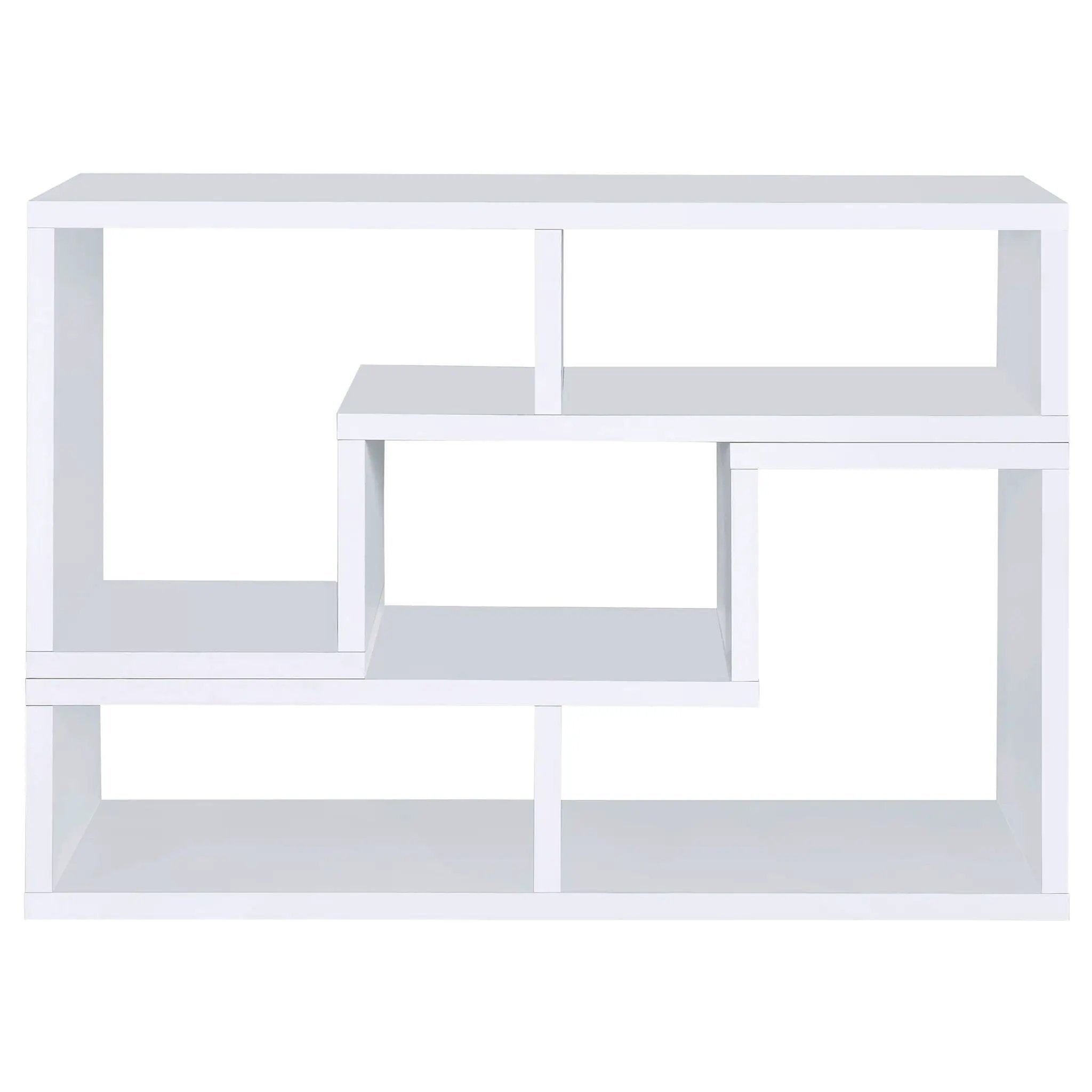 Velma Multipurpose TV Stand and Bookshelf White by Unique Piece Furniture