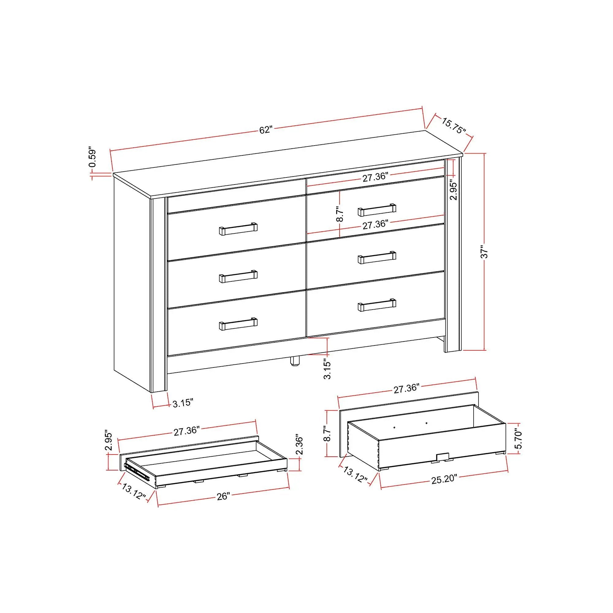 Lorenzo - 5 Piece Bedroom Set With Glittered Detailing