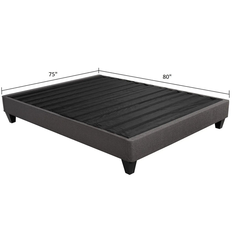 14" Upholstered Platform Bed Base, Mattress Foundation by Unique Piece Furniture