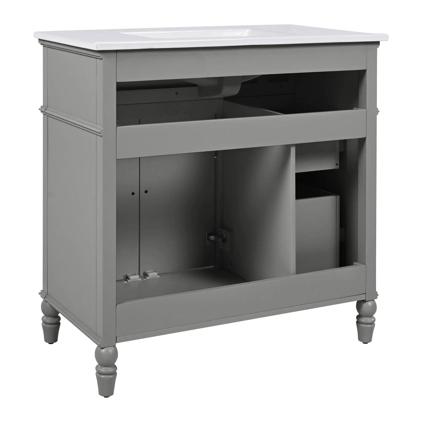 Bathroom Vanity With Sink, Freestanding Cabinet & Drawers by HouseOfZazla