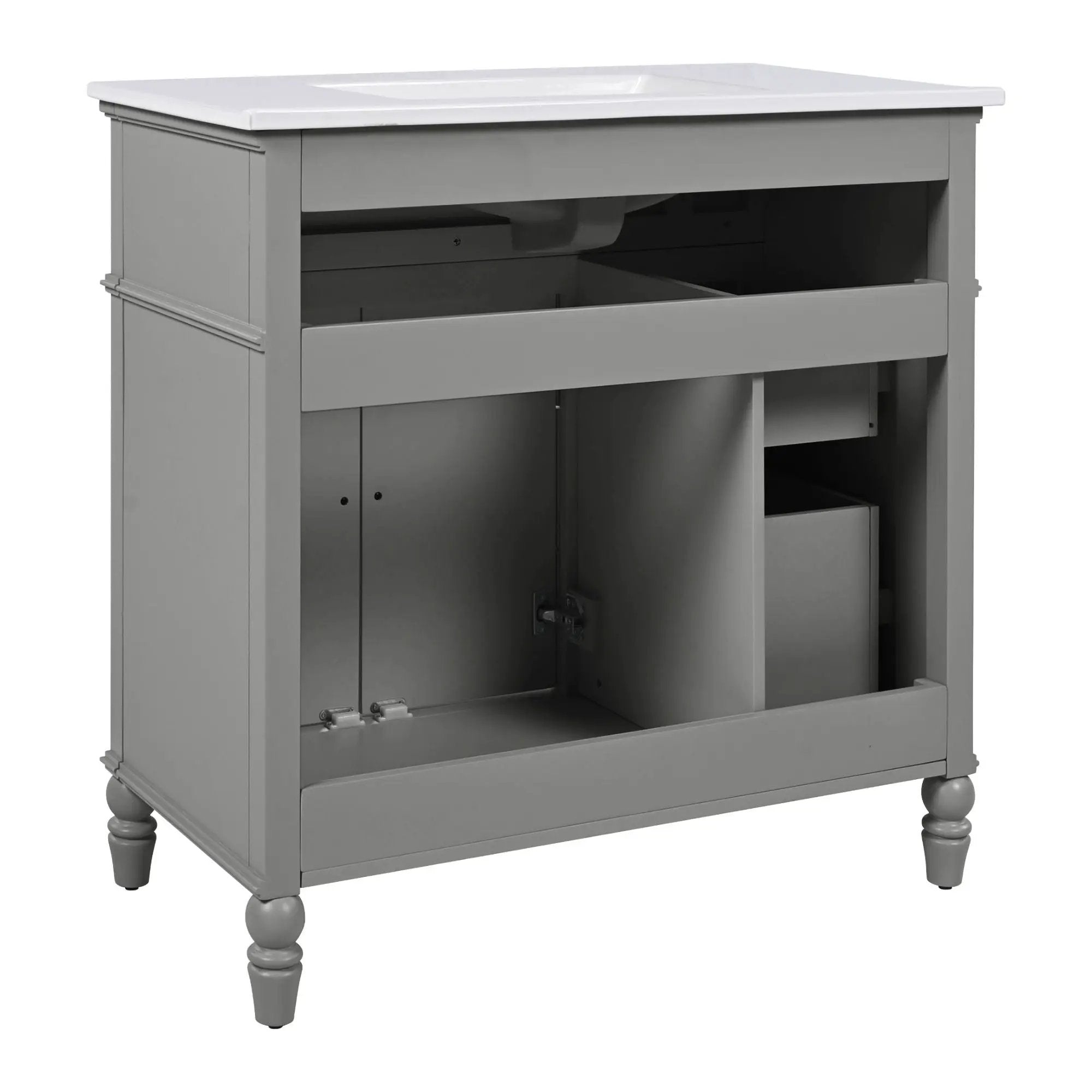 Bathroom Vanity With Sink, Freestanding Cabinet & Drawers by HouseOfZazla