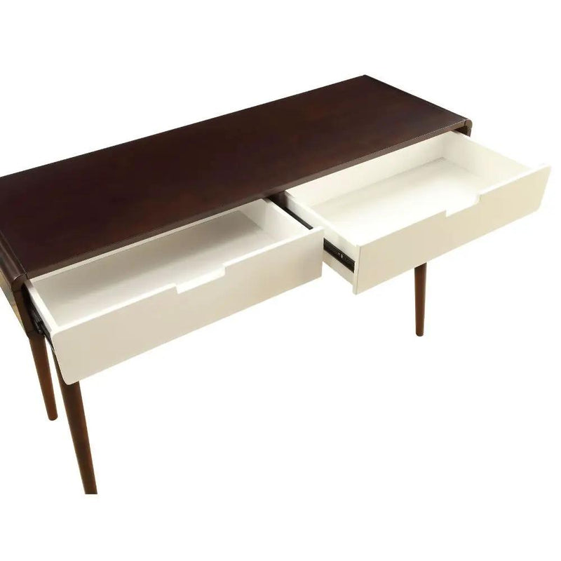 Christa - Sofa Table - White & Espresso by Unique Piece Furniture