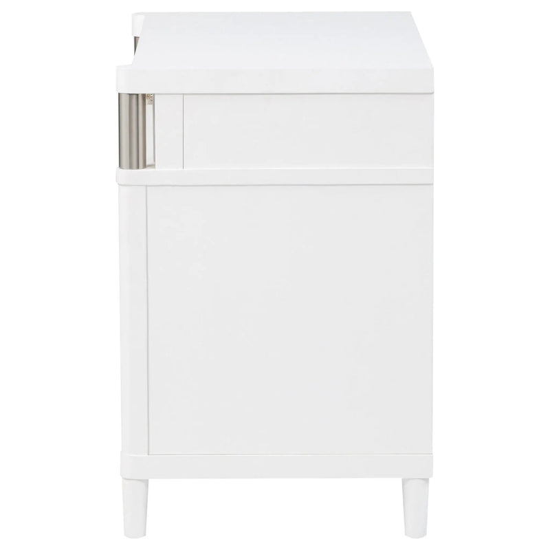 Gracemont 3-drawer Bedroom Nightstand Bedside Table White by Unique Piece Furniture