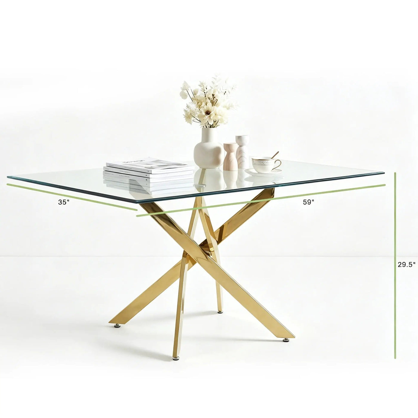Modern Rectangular Table For Dining Room by HouseOfZazla
