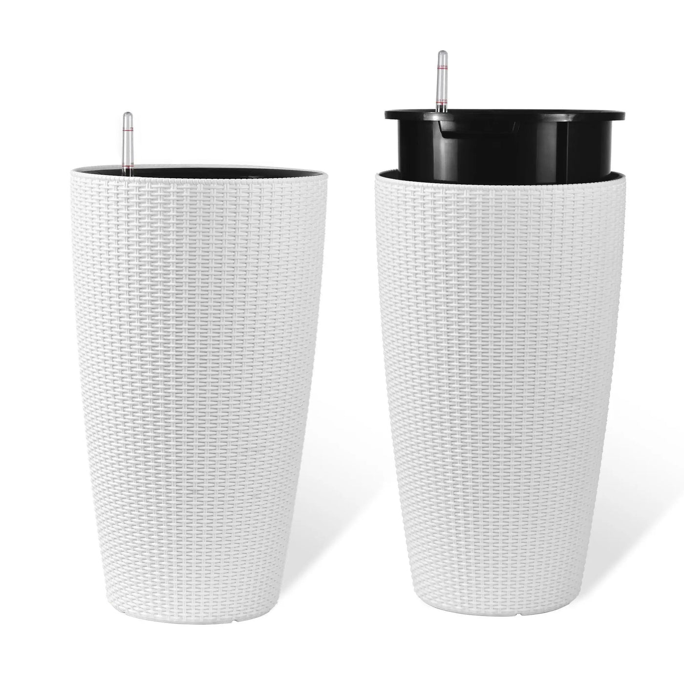 Tall Planters Set With Water Level Monitor And Auto Watering by HouseOfZazla