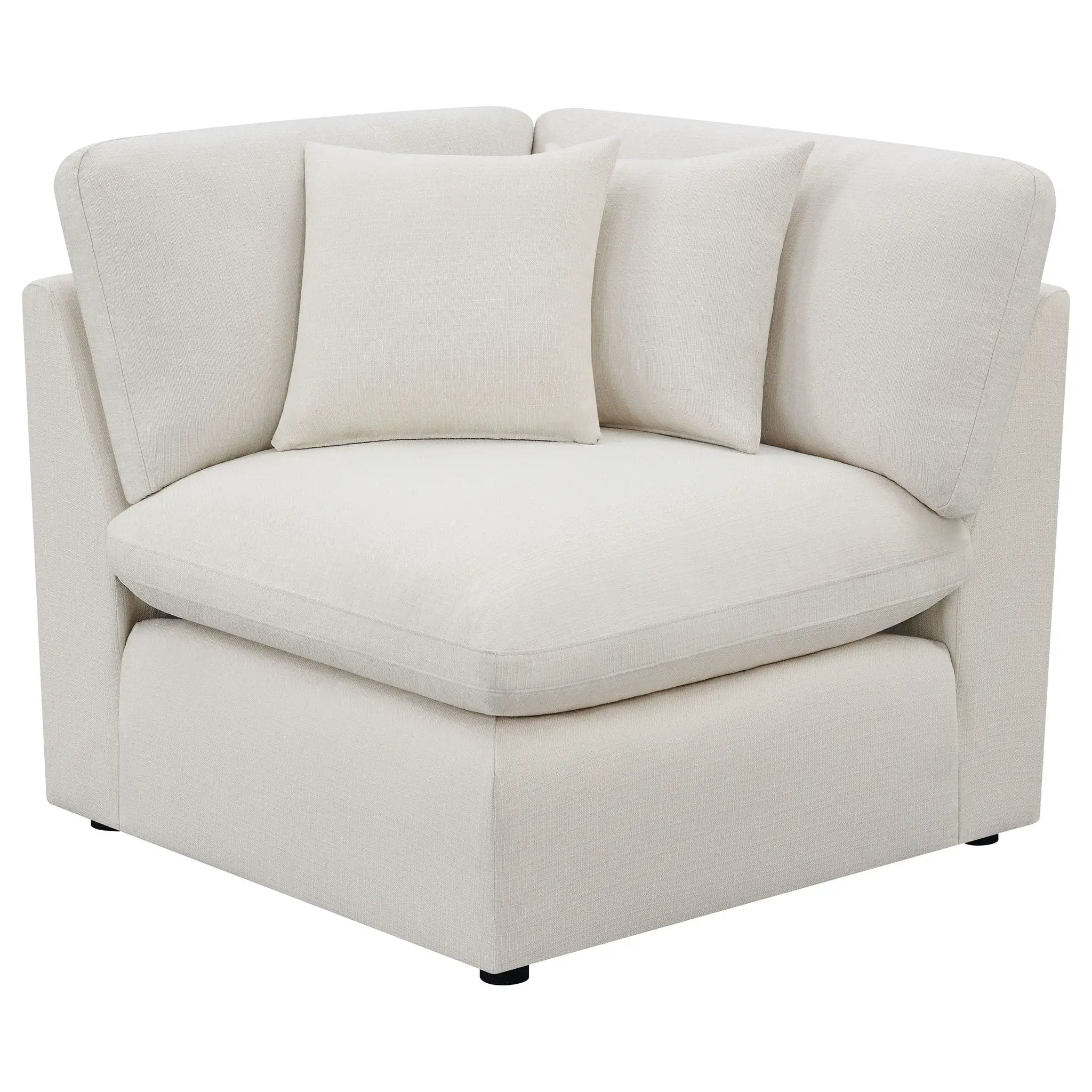 Hobson 5-piece Upholstered Modular Sectional Sofa Ivory by Unique Piece Furniture