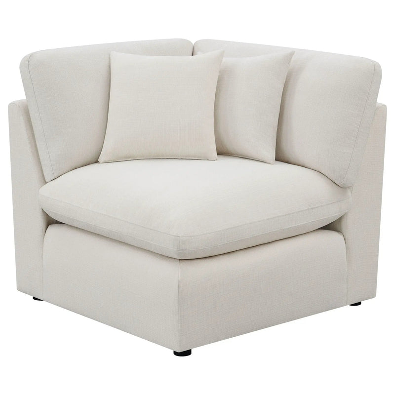 Hobson 5-piece Upholstered Modular Sectional Sofa Ivory by Unique Piece Furniture