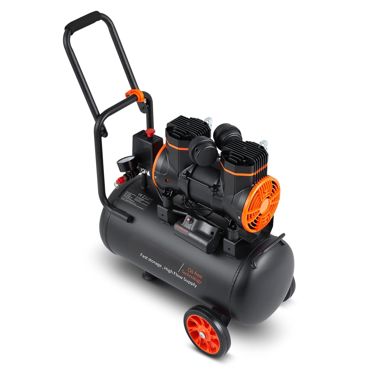 Air Compressor 6.3 Gallon 1450W 3.35 CFM@ 90PSI with Max. 116PSI Pressure by HouseOfZazla