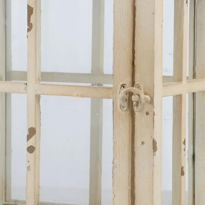 Wooden Candle Lantern Decorative, Hurricane Lantern Holder Decor For Indoor Outdoor, Home Garden Wedding - Ivory by Unique Piece Furniture