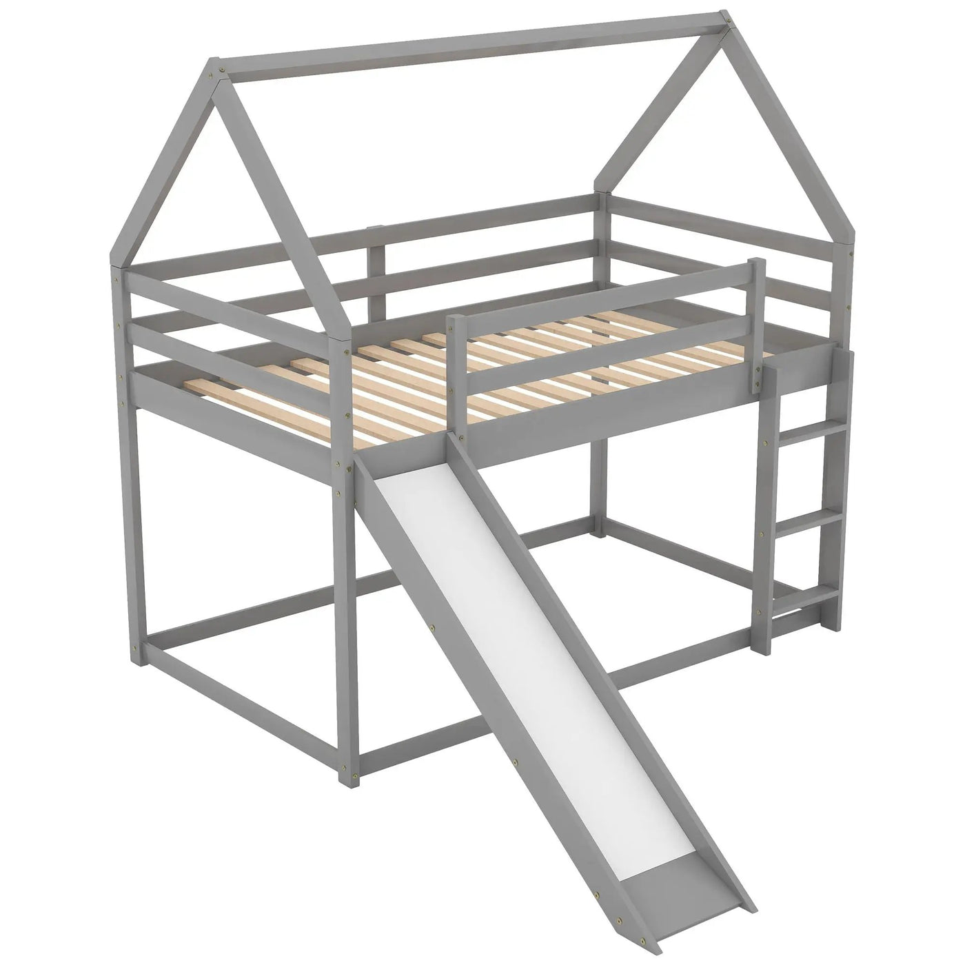 House Shape Bunk Bed With Slide And Ladder by HouseOfZazla