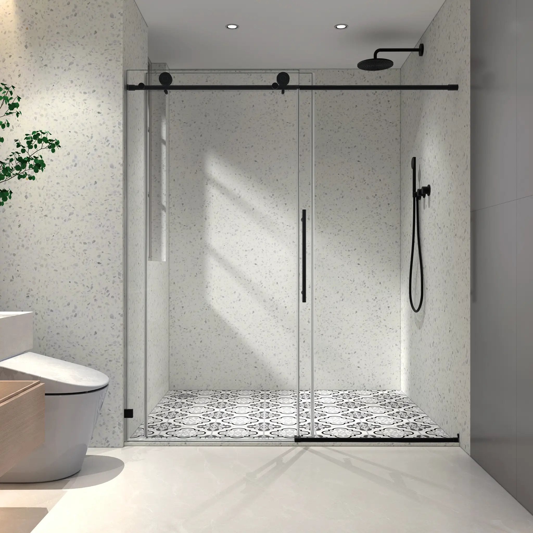 5476 Tempered Glass Shower Door by HouseOfZazla