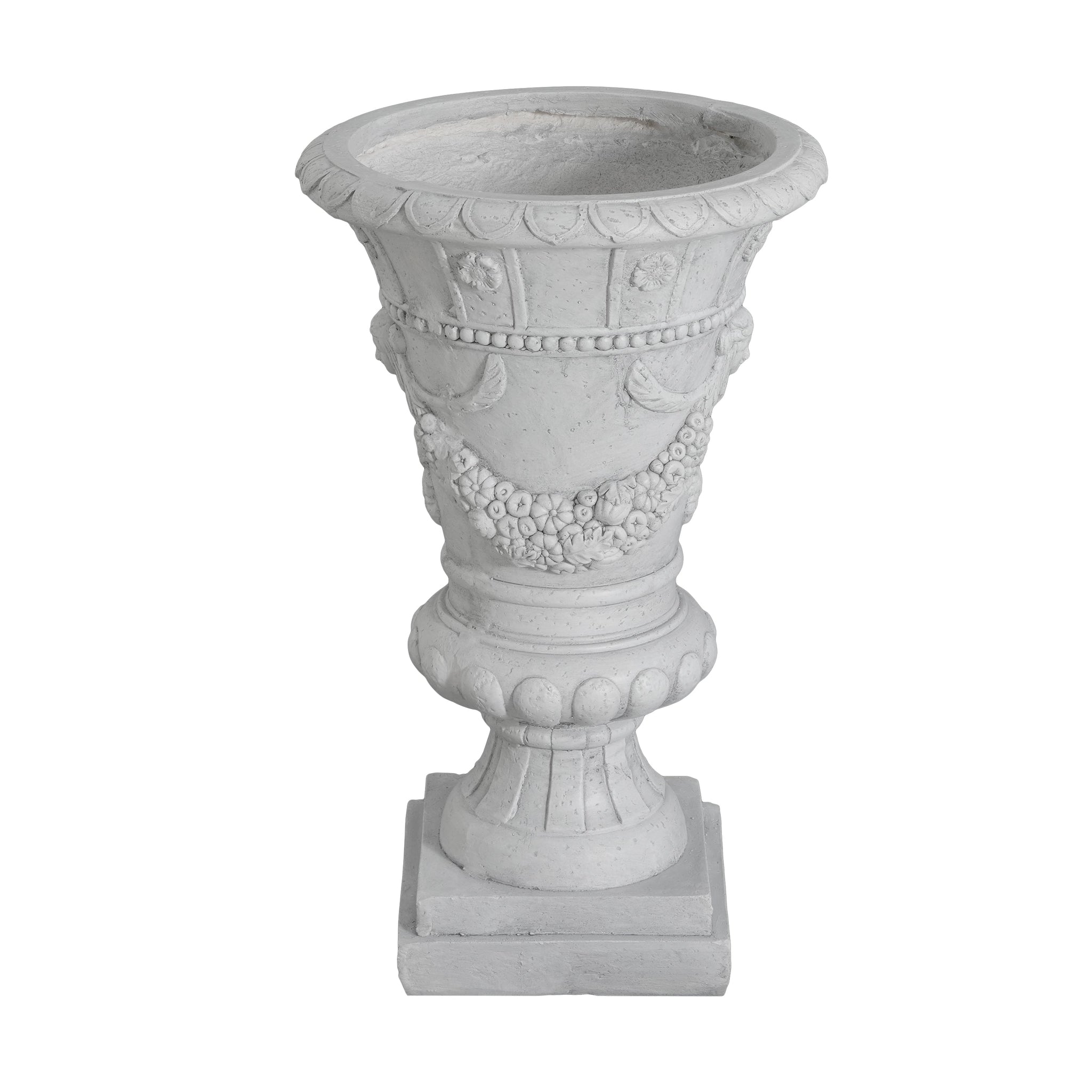 MGO Garden Urn, Light Grey, 23.75'' H by HouseOfZazla