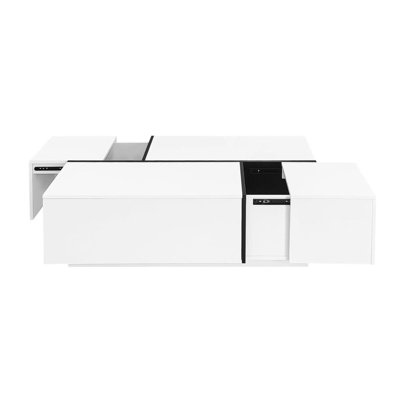 Extendable Coffee Table With 2 Hidden Storage Space And 2 Drawers For Living Room by HouseOfZazla