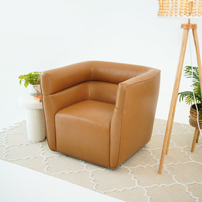 Callan - Swivel Chair - Tan by HouseOfZazla