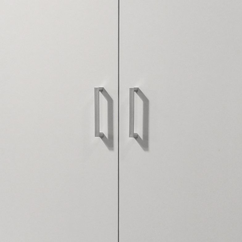 Alara - Height Simplistic Double Door Storage Cabinet - White by HouseOfZazla