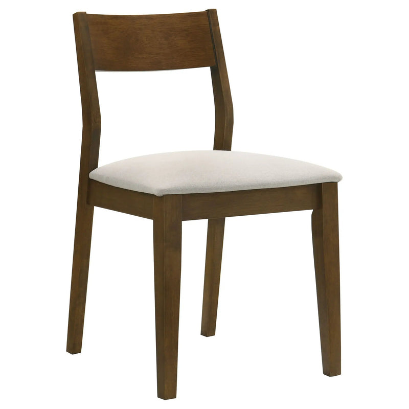 Almonte Dining Chair Upholstered Seat Dark Brown (Set of 2) by Unique Piece Furniture