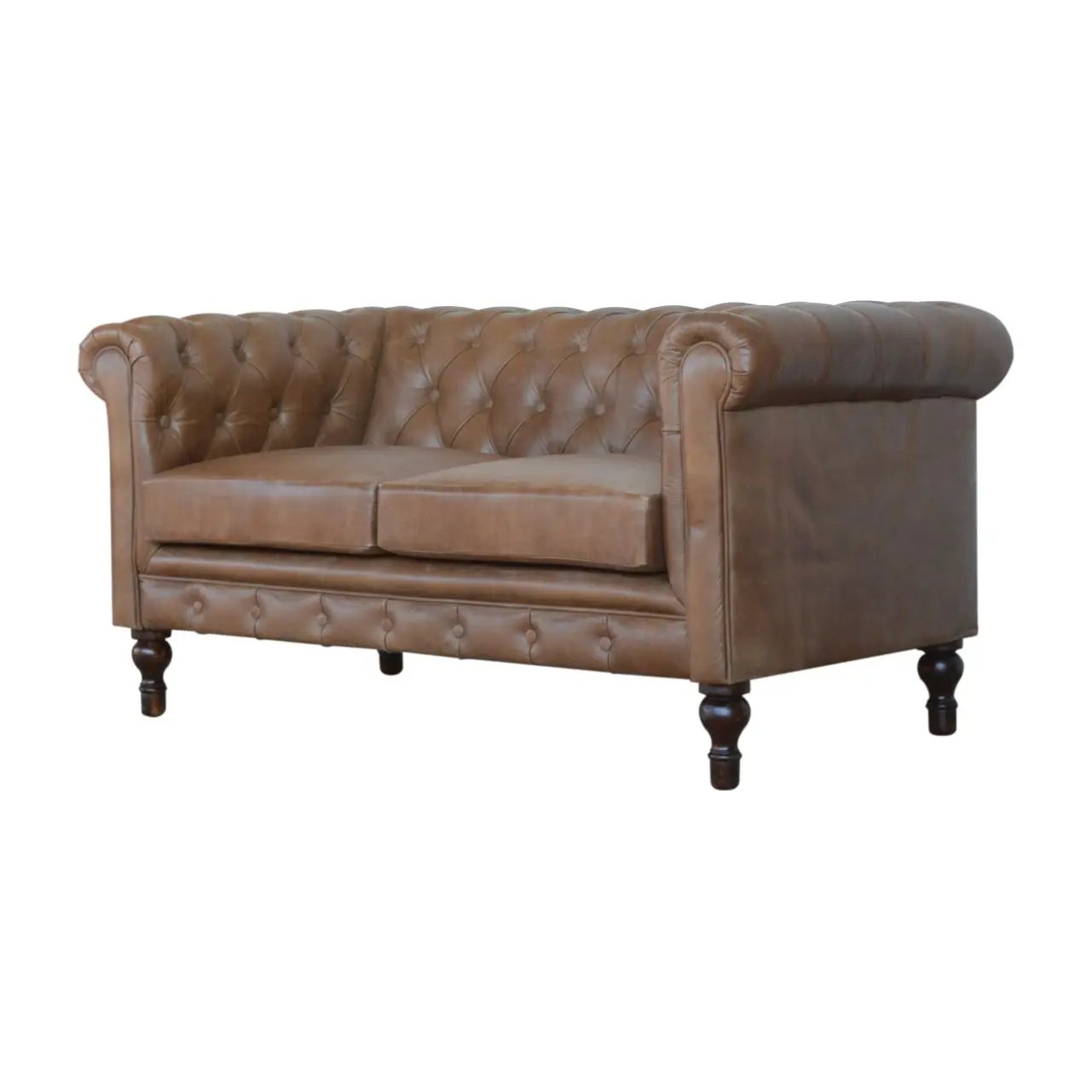 Buffalo - Chesterfield Sofa - Brown by HouseOfZazla