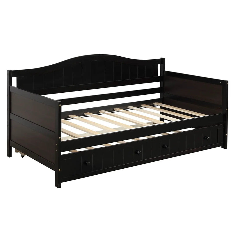 Wooden Daybed, Sofa Bed, No Box Spring Needed by HouseOfZazla