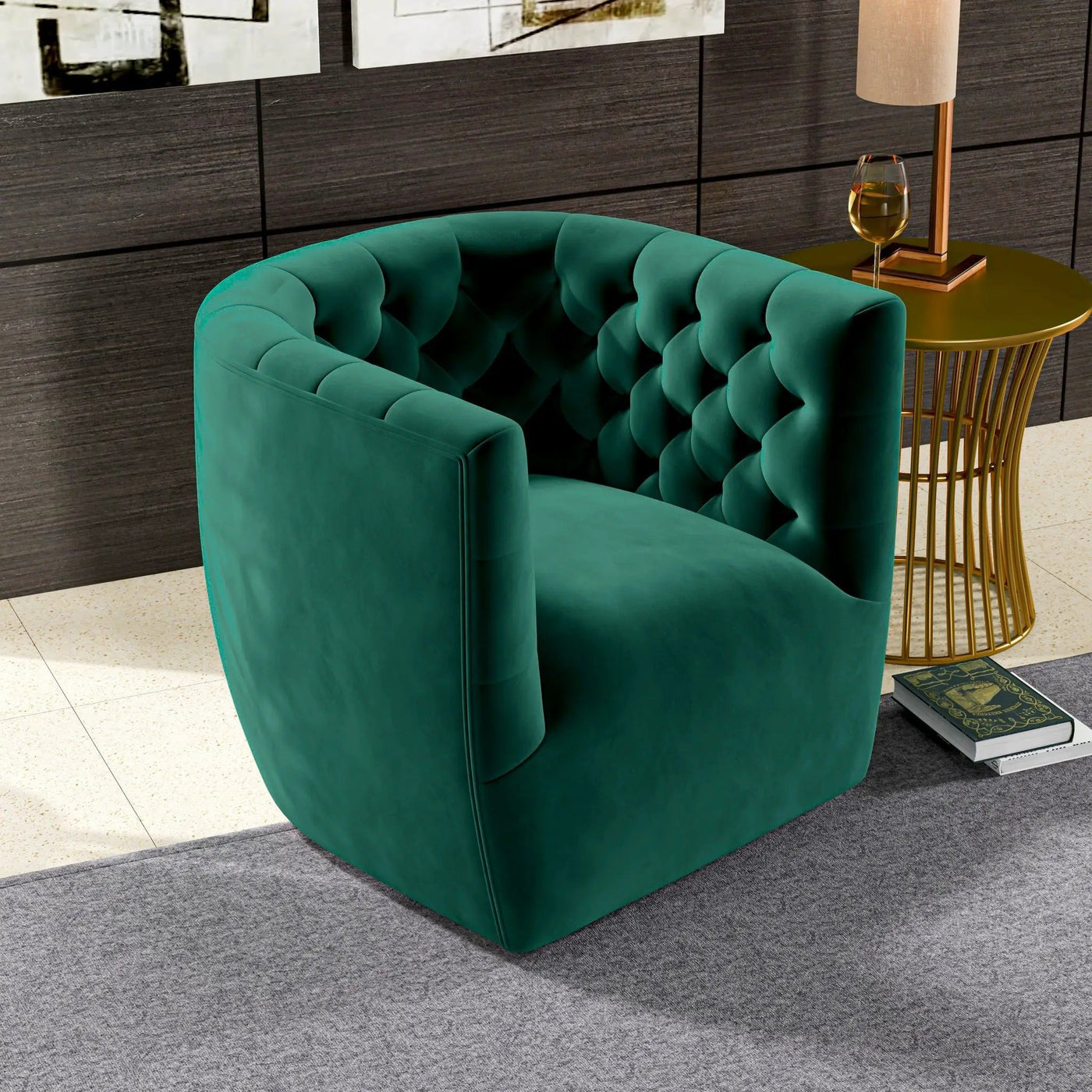 Delaney - Ergonomic Design Swivel Chair by HouseOfZazla