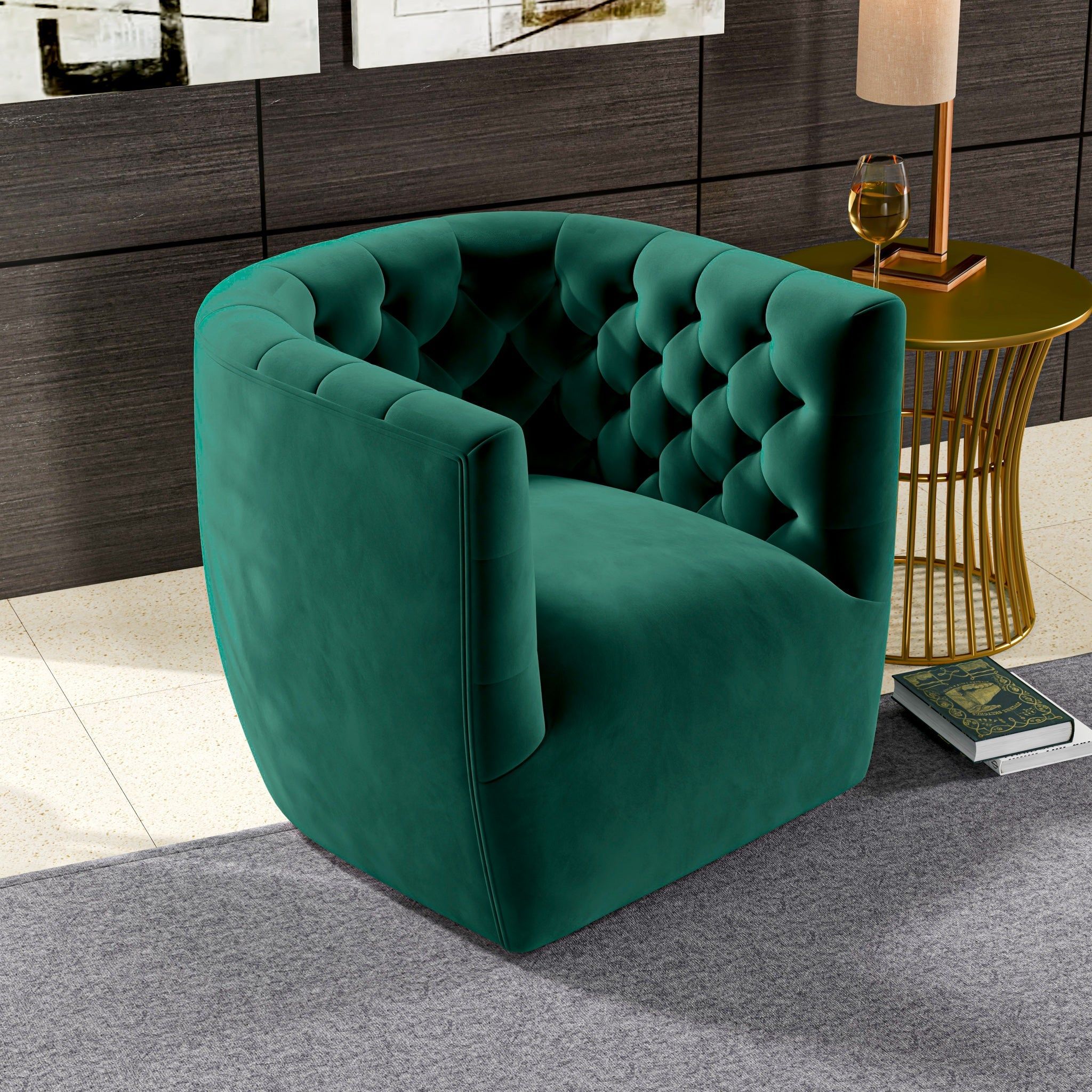 Delaney - Ergonomic Design Swivel Chair by HouseOfZazla