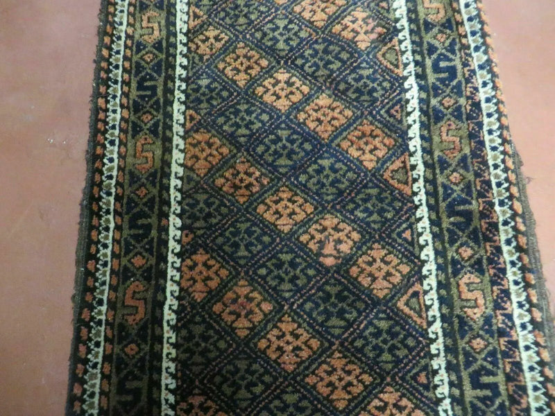 2' X 3' Antique Handmade Pakistani Bokhara Turkoman Balouchi Wool Rug Mat Nice by Jewel Rugs