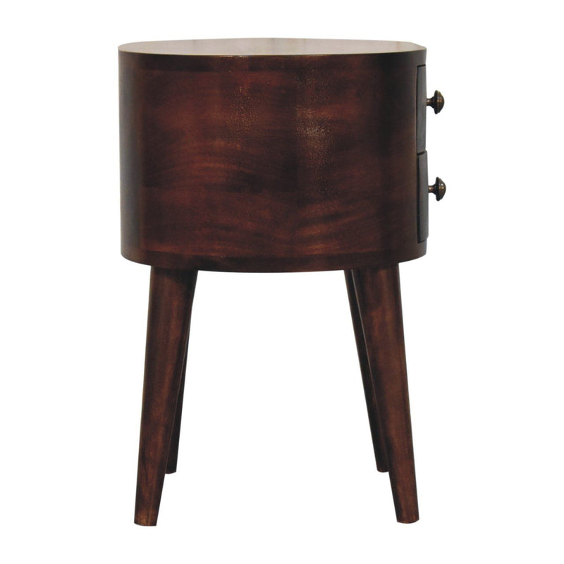Rounded Bedside Table by HouseOfZazla