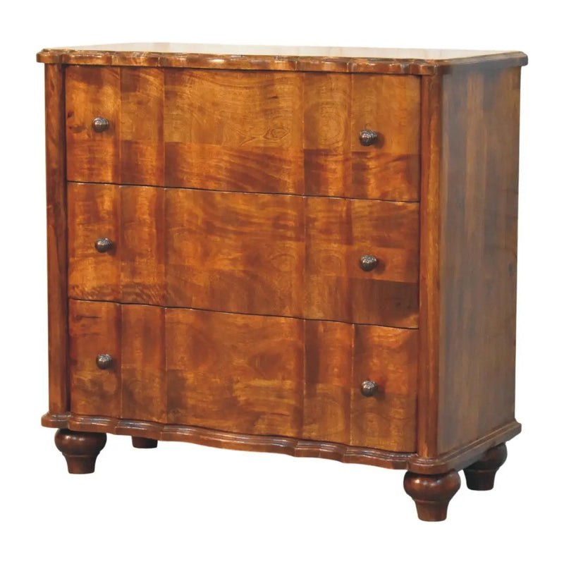 Solid Wood Lume 3 Drawer Chest by HouseOfZazla