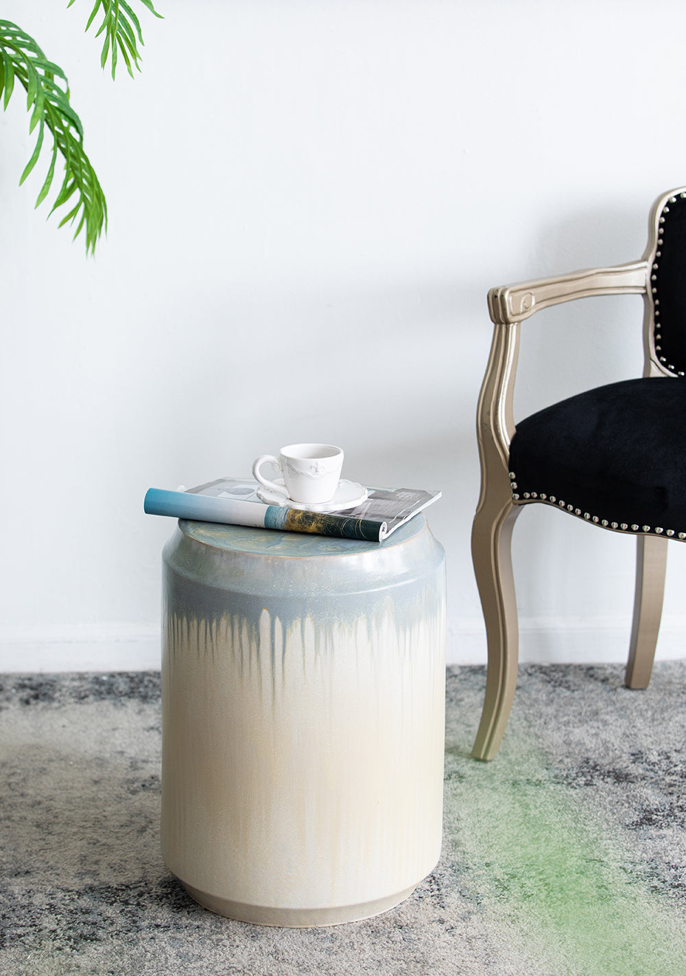Florence Reactive Glaze Ceramic Garden Stool, photo 6 of 10
